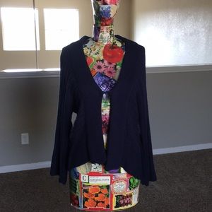 Royal blue thick knit sweater